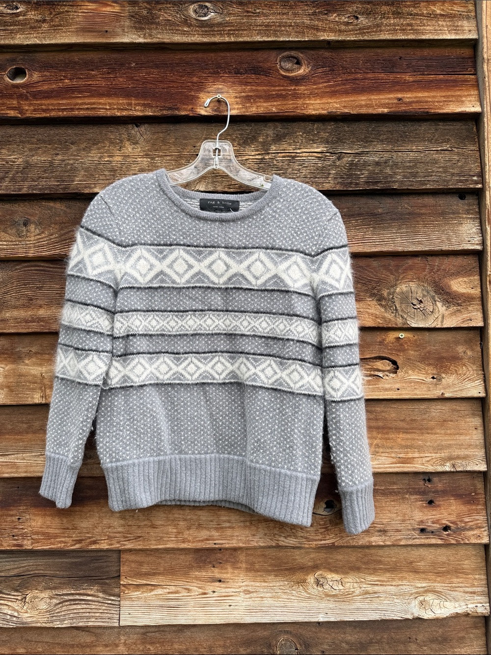 Rag & bone wool angora blend sweater knit